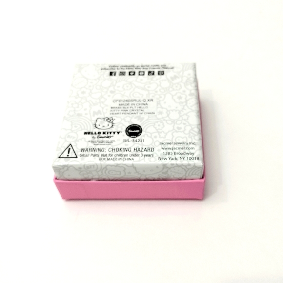 Hello Kitty Sanrio Heart Necklace Charm 18". - Picture 8 of 9